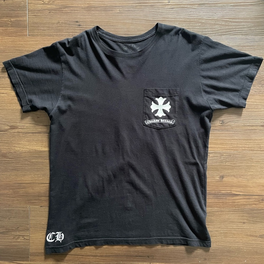 (SOLD) Chrome Hearts Spiral Multi Cross Pocket Tee